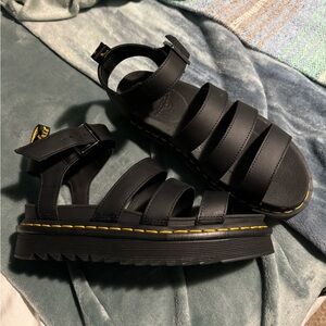 Doc Marten Blaire Hydro Leather Strap Sandals